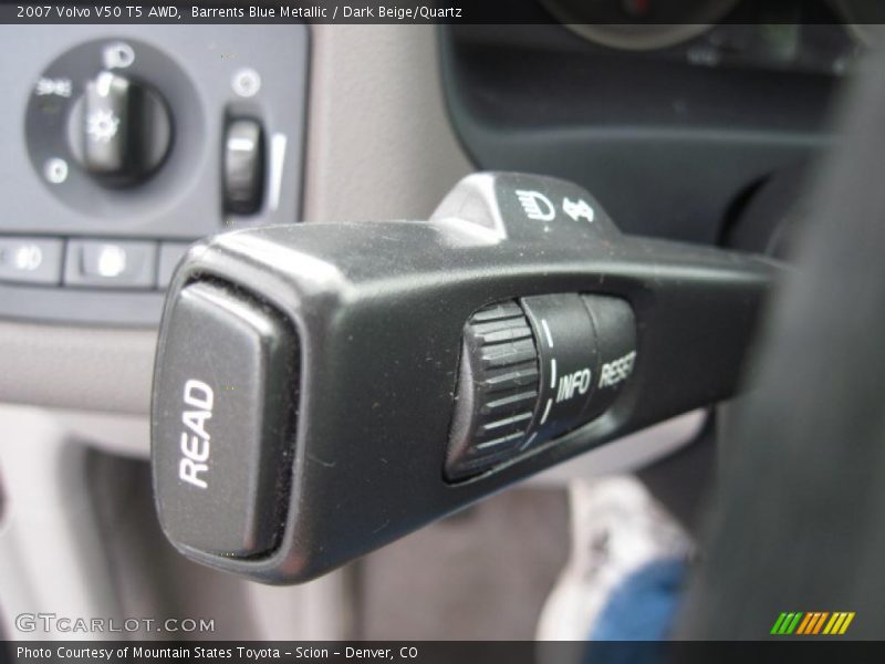 Barrents Blue Metallic / Dark Beige/Quartz 2007 Volvo V50 T5 AWD