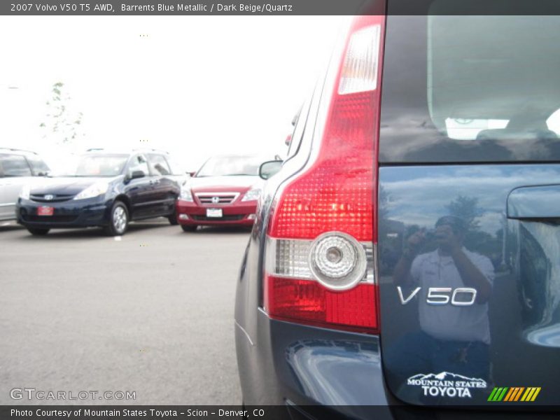Barrents Blue Metallic / Dark Beige/Quartz 2007 Volvo V50 T5 AWD