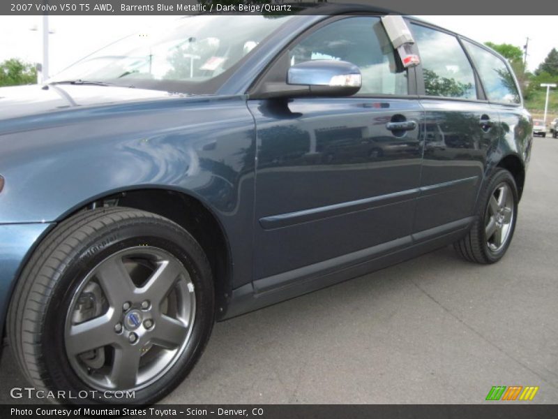 Barrents Blue Metallic / Dark Beige/Quartz 2007 Volvo V50 T5 AWD