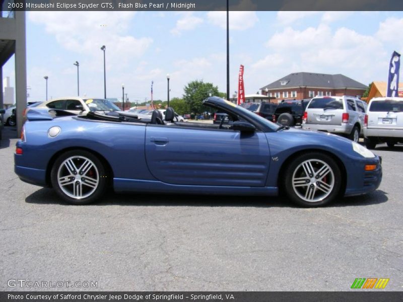 Flash Blue Pearl / Midnight 2003 Mitsubishi Eclipse Spyder GTS