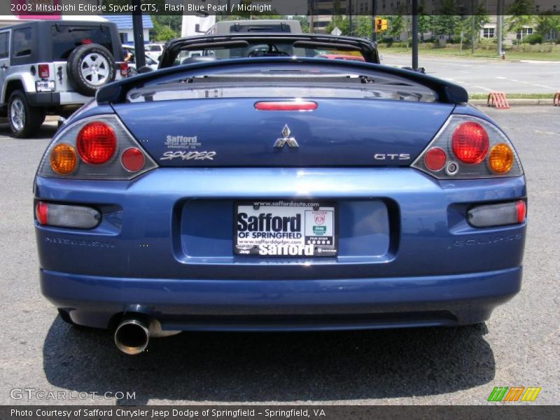 Flash Blue Pearl / Midnight 2003 Mitsubishi Eclipse Spyder GTS