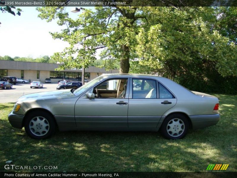 Smoke Silver Metallic / Parchment 1996 Mercedes-Benz S 320 Sedan