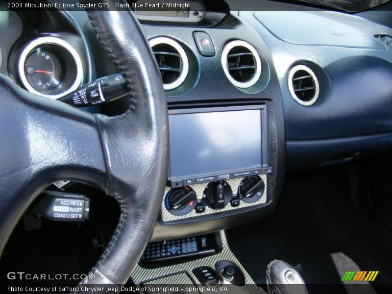 Flash Blue Pearl / Midnight 2003 Mitsubishi Eclipse Spyder GTS