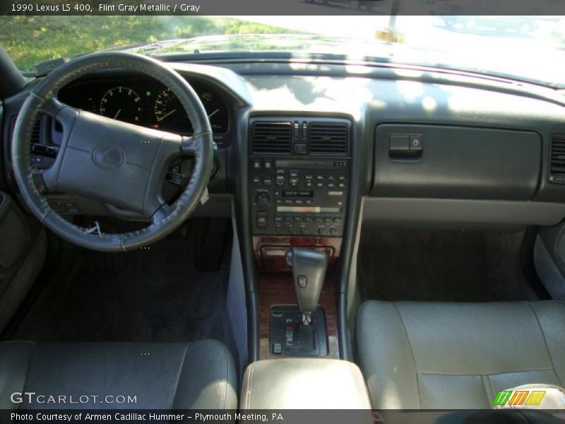 Flint Gray Metallic / Gray 1990 Lexus LS 400