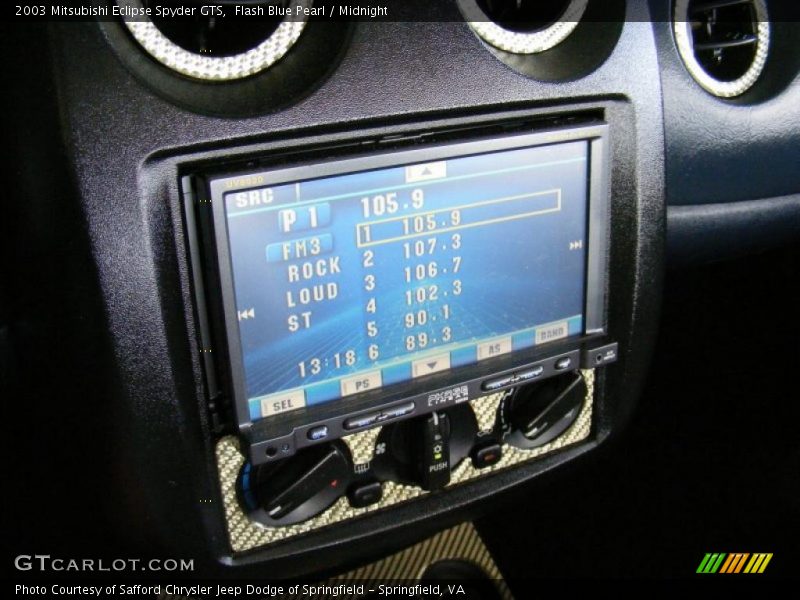 Flash Blue Pearl / Midnight 2003 Mitsubishi Eclipse Spyder GTS