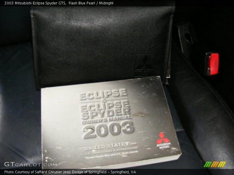 Flash Blue Pearl / Midnight 2003 Mitsubishi Eclipse Spyder GTS