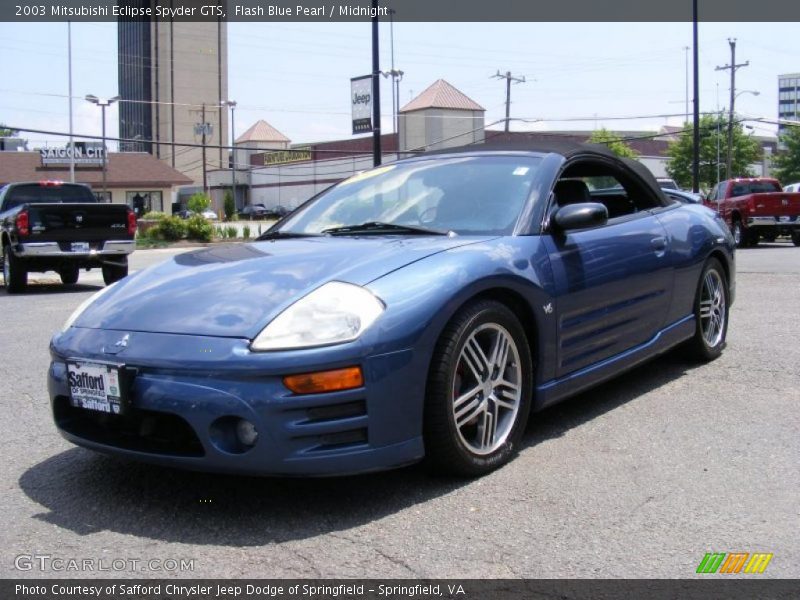 Flash Blue Pearl / Midnight 2003 Mitsubishi Eclipse Spyder GTS