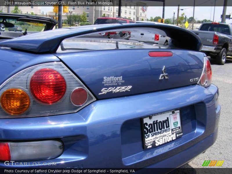 Flash Blue Pearl / Midnight 2003 Mitsubishi Eclipse Spyder GTS