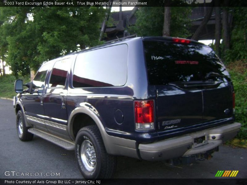 True Blue Metallic / Medium Parchment 2003 Ford Excursion Eddie Bauer 4x4