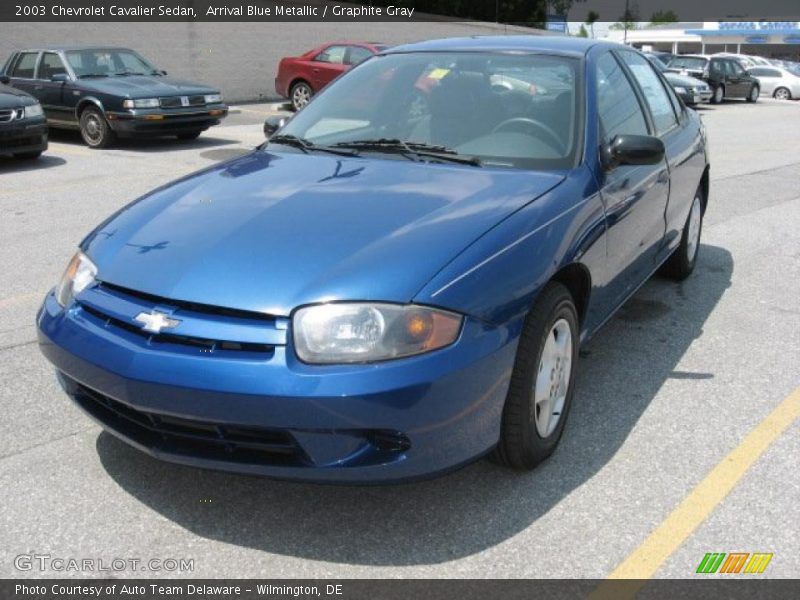 Arrival Blue Metallic / Graphite Gray 2003 Chevrolet Cavalier Sedan