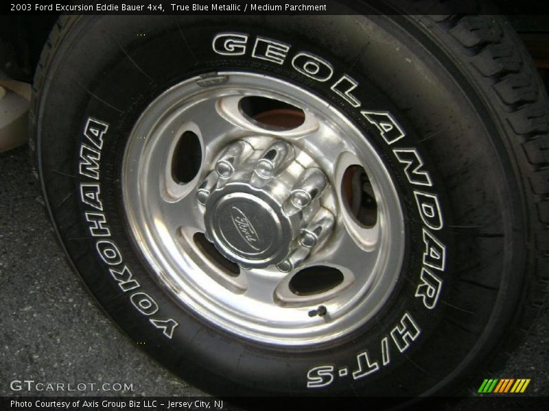 True Blue Metallic / Medium Parchment 2003 Ford Excursion Eddie Bauer 4x4