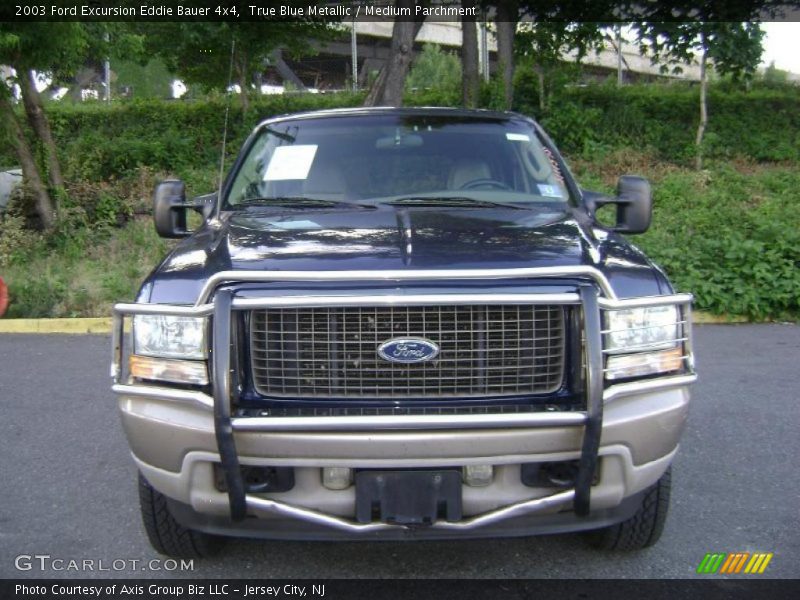 True Blue Metallic / Medium Parchment 2003 Ford Excursion Eddie Bauer 4x4
