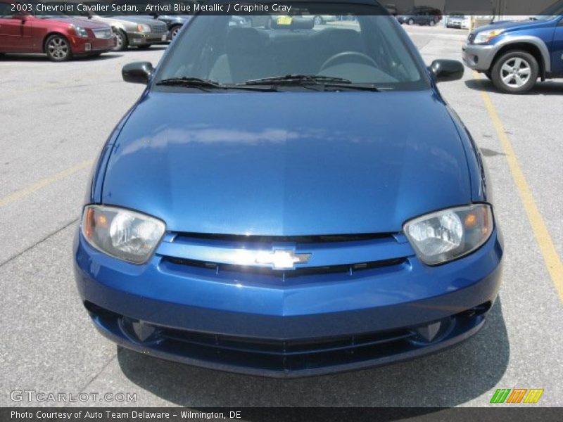Arrival Blue Metallic / Graphite Gray 2003 Chevrolet Cavalier Sedan