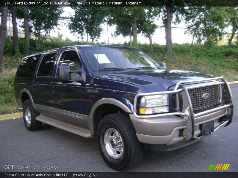 True Blue Metallic / Medium Parchment 2003 Ford Excursion Eddie Bauer 4x4