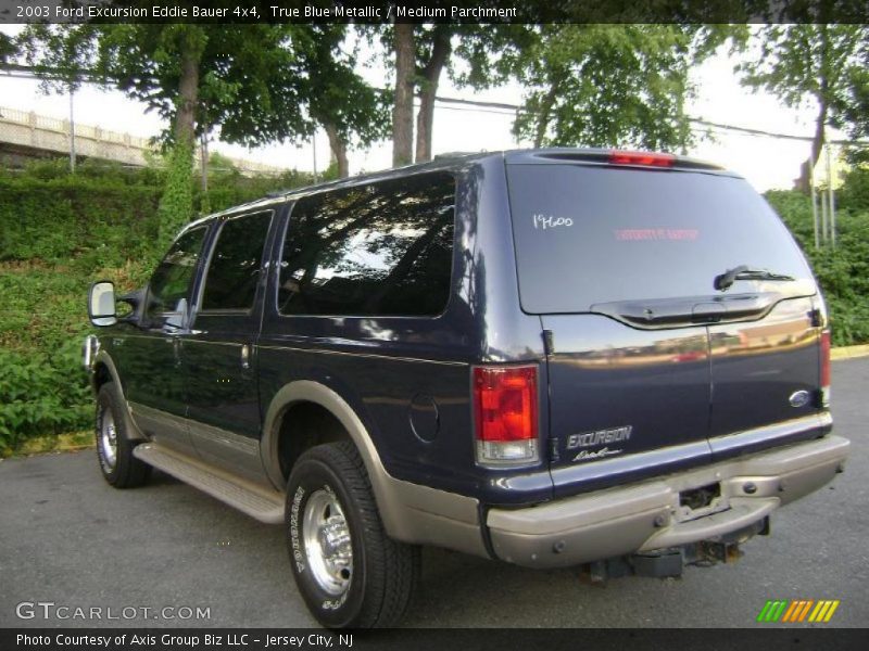 True Blue Metallic / Medium Parchment 2003 Ford Excursion Eddie Bauer 4x4