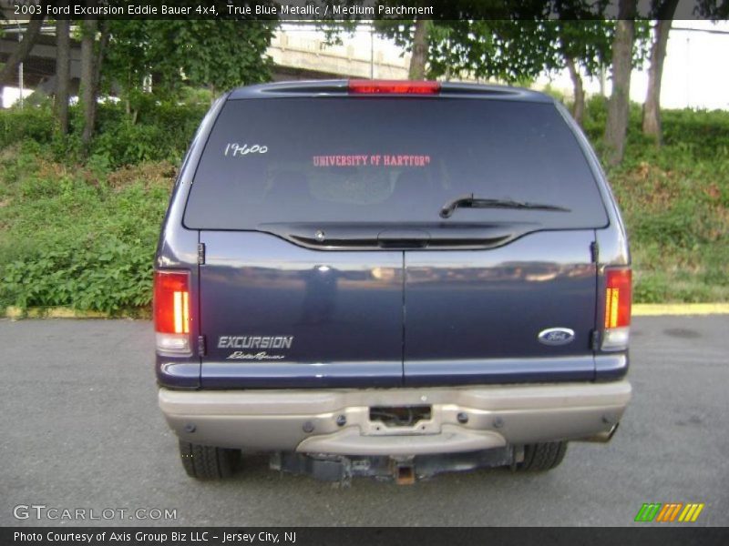 True Blue Metallic / Medium Parchment 2003 Ford Excursion Eddie Bauer 4x4
