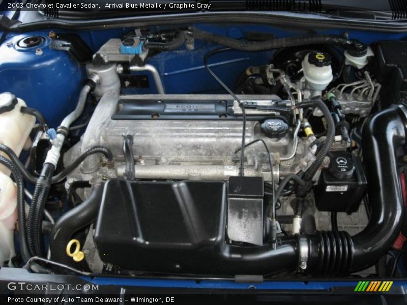 Arrival Blue Metallic / Graphite Gray 2003 Chevrolet Cavalier Sedan