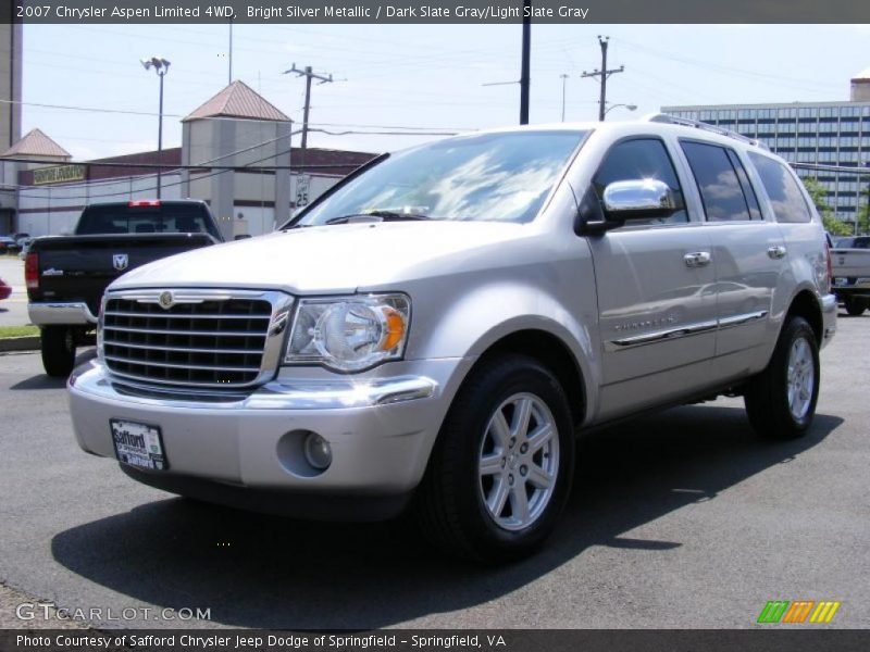 Bright Silver Metallic / Dark Slate Gray/Light Slate Gray 2007 Chrysler Aspen Limited 4WD