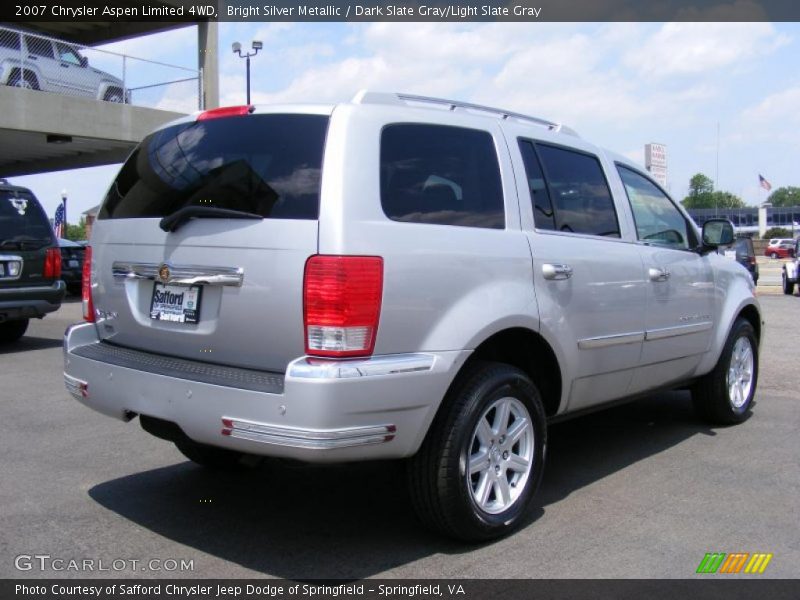 Bright Silver Metallic / Dark Slate Gray/Light Slate Gray 2007 Chrysler Aspen Limited 4WD