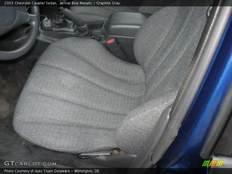 Arrival Blue Metallic / Graphite Gray 2003 Chevrolet Cavalier Sedan