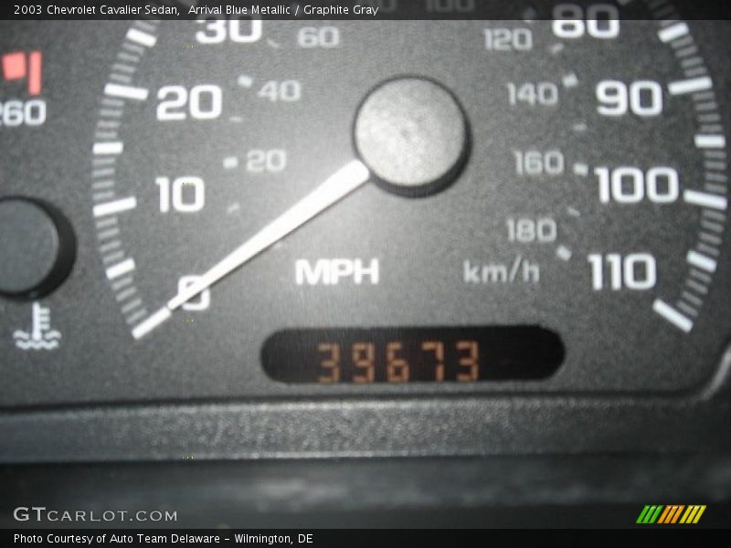 Arrival Blue Metallic / Graphite Gray 2003 Chevrolet Cavalier Sedan