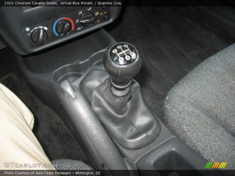 Arrival Blue Metallic / Graphite Gray 2003 Chevrolet Cavalier Sedan