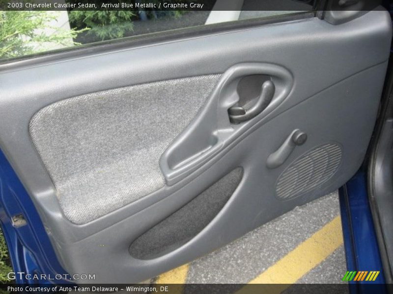 Arrival Blue Metallic / Graphite Gray 2003 Chevrolet Cavalier Sedan