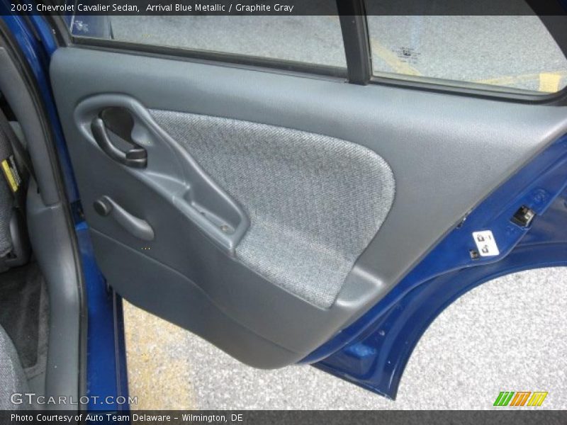 Arrival Blue Metallic / Graphite Gray 2003 Chevrolet Cavalier Sedan
