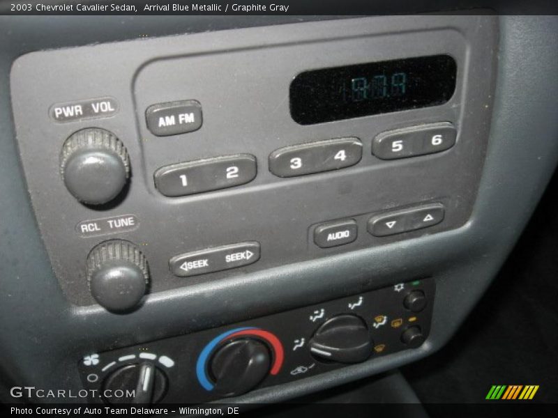 Arrival Blue Metallic / Graphite Gray 2003 Chevrolet Cavalier Sedan