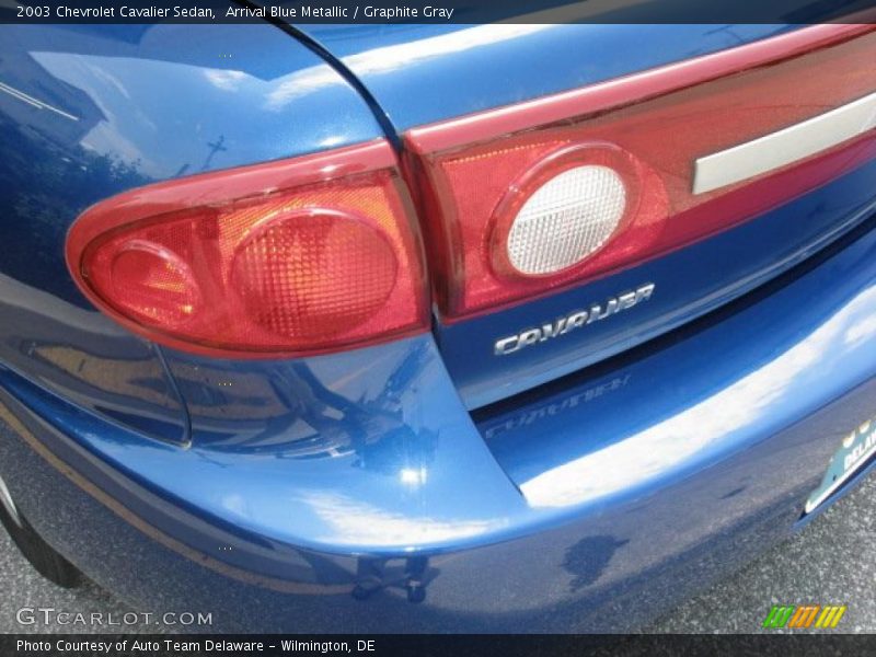 Arrival Blue Metallic / Graphite Gray 2003 Chevrolet Cavalier Sedan