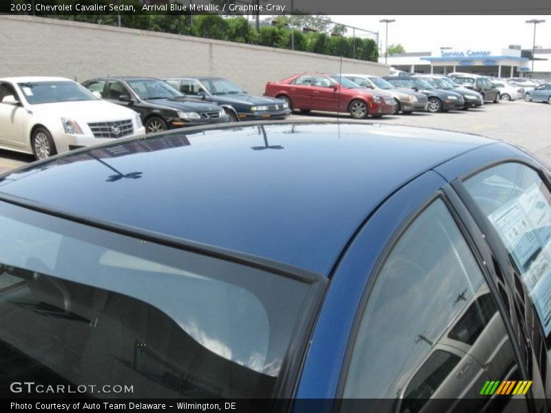 Arrival Blue Metallic / Graphite Gray 2003 Chevrolet Cavalier Sedan