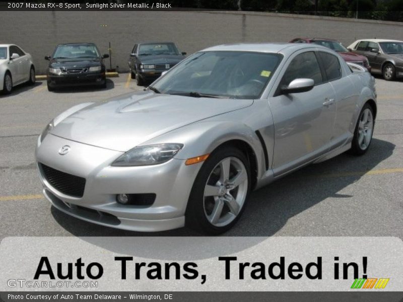 Sunlight Silver Metallic / Black 2007 Mazda RX-8 Sport