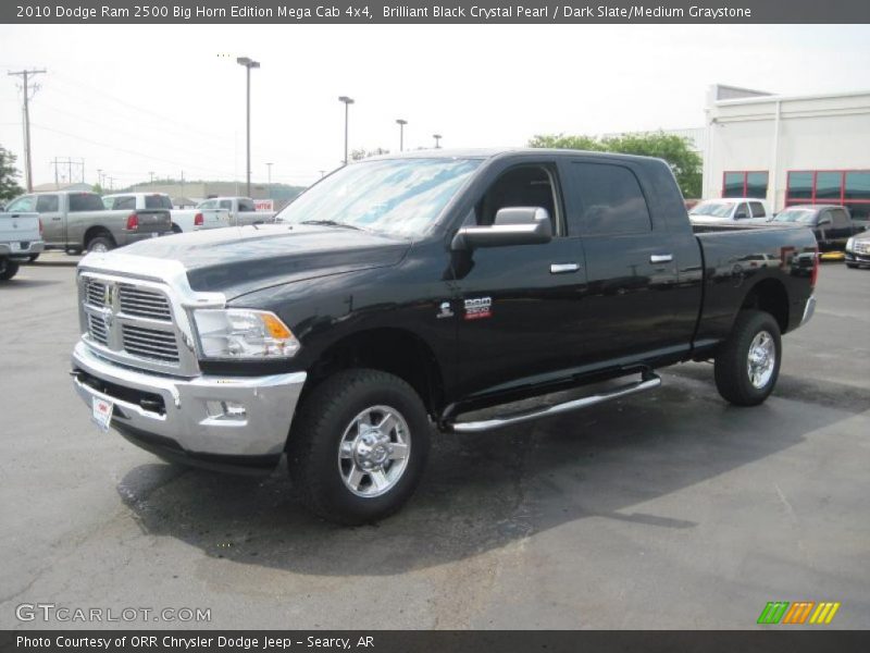 Brilliant Black Crystal Pearl / Dark Slate/Medium Graystone 2010 Dodge Ram 2500 Big Horn Edition Mega Cab 4x4