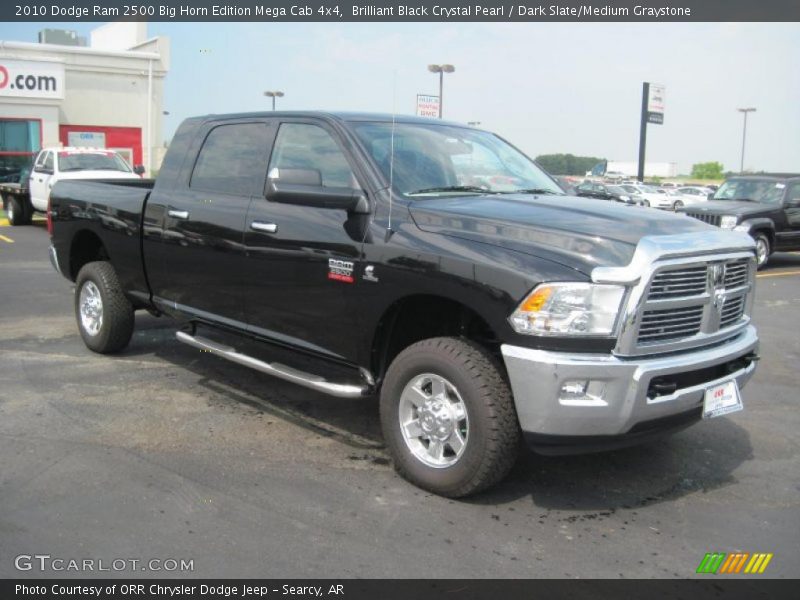 Brilliant Black Crystal Pearl / Dark Slate/Medium Graystone 2010 Dodge Ram 2500 Big Horn Edition Mega Cab 4x4