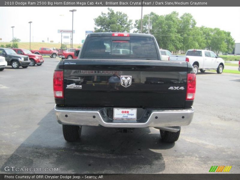Brilliant Black Crystal Pearl / Dark Slate/Medium Graystone 2010 Dodge Ram 2500 Big Horn Edition Mega Cab 4x4