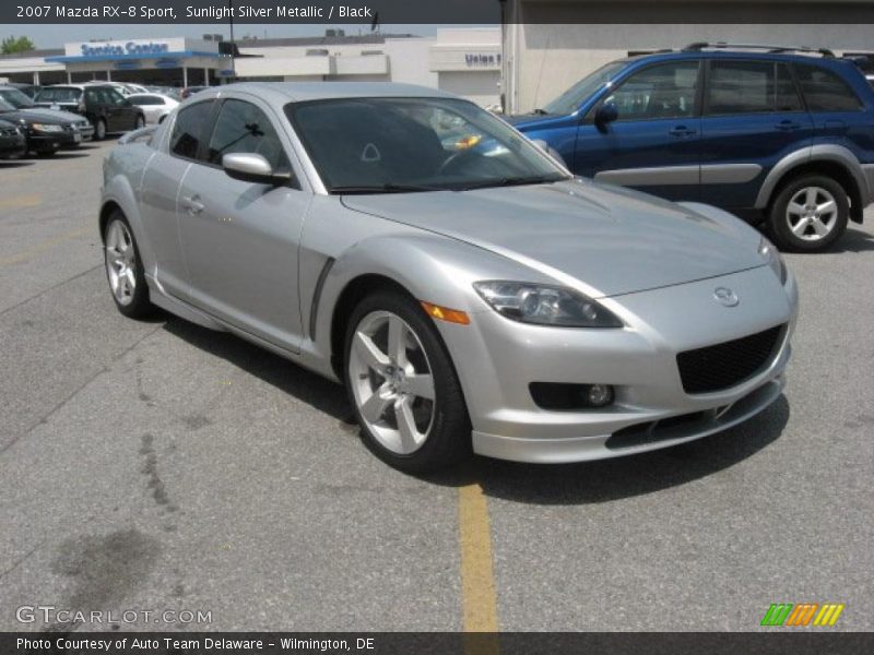 Sunlight Silver Metallic / Black 2007 Mazda RX-8 Sport