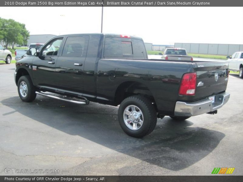 Brilliant Black Crystal Pearl / Dark Slate/Medium Graystone 2010 Dodge Ram 2500 Big Horn Edition Mega Cab 4x4