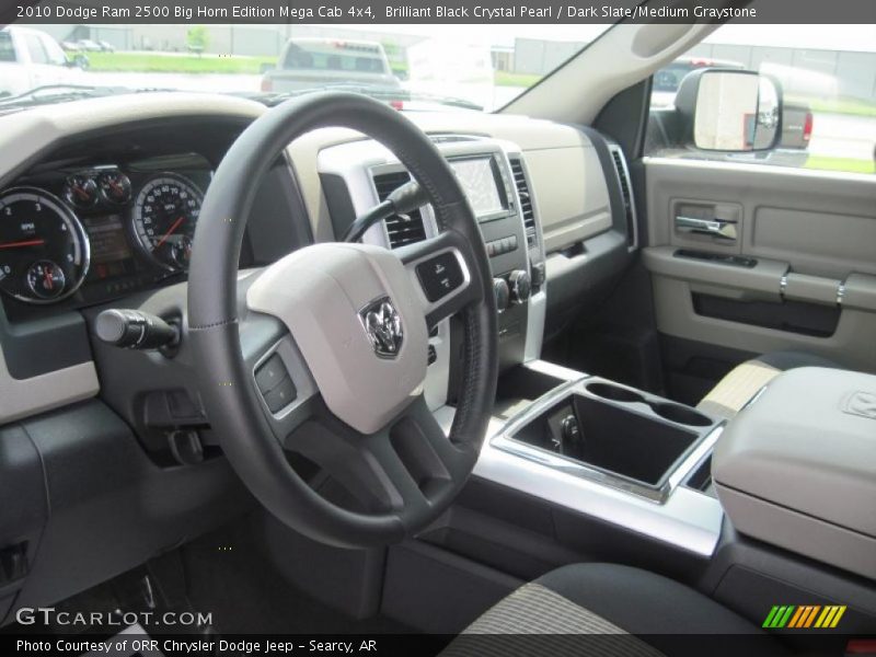 Brilliant Black Crystal Pearl / Dark Slate/Medium Graystone 2010 Dodge Ram 2500 Big Horn Edition Mega Cab 4x4