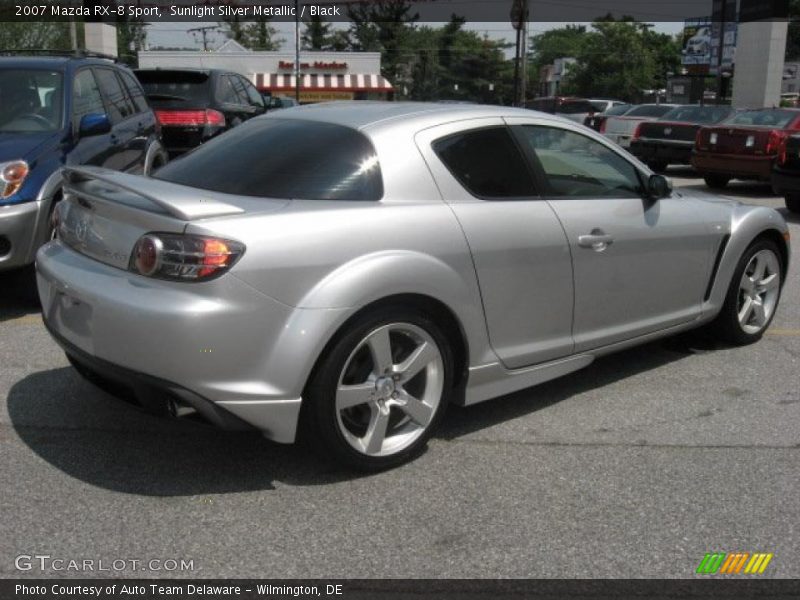 Sunlight Silver Metallic / Black 2007 Mazda RX-8 Sport