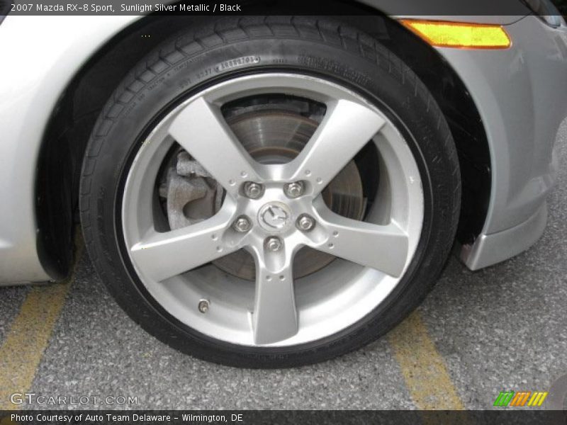 Sunlight Silver Metallic / Black 2007 Mazda RX-8 Sport