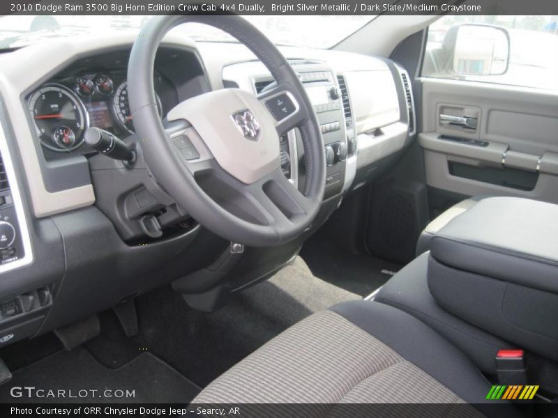Bright Silver Metallic / Dark Slate/Medium Graystone 2010 Dodge Ram 3500 Big Horn Edition Crew Cab 4x4 Dually