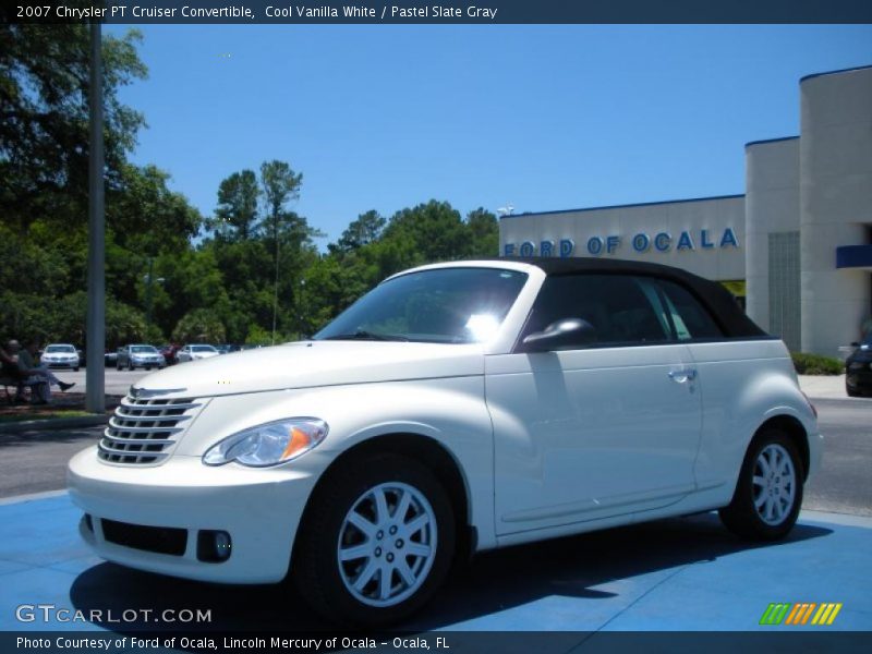 Cool Vanilla White / Pastel Slate Gray 2007 Chrysler PT Cruiser Convertible