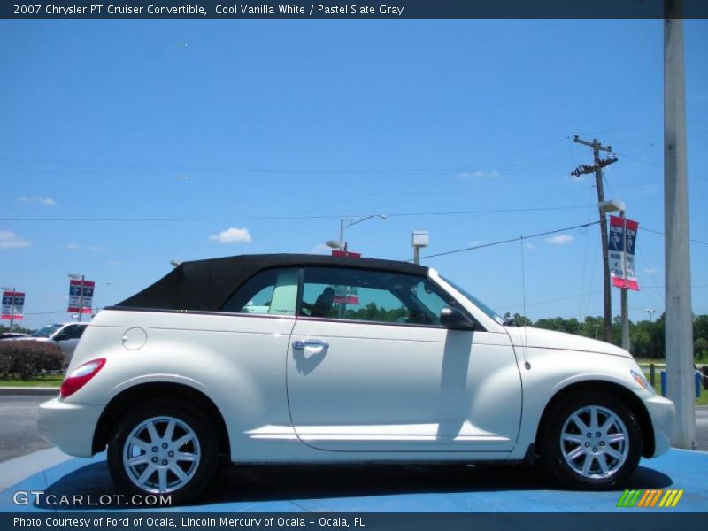 Cool Vanilla White / Pastel Slate Gray 2007 Chrysler PT Cruiser Convertible