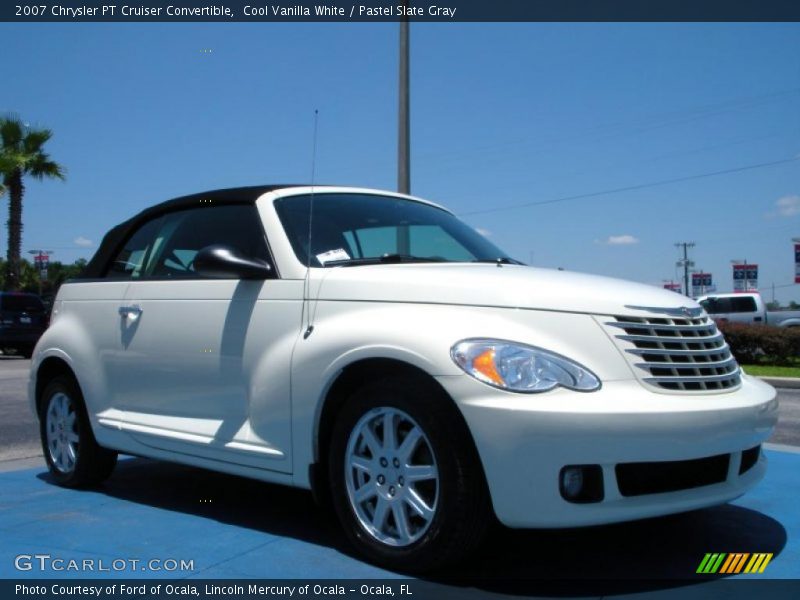 Cool Vanilla White / Pastel Slate Gray 2007 Chrysler PT Cruiser Convertible