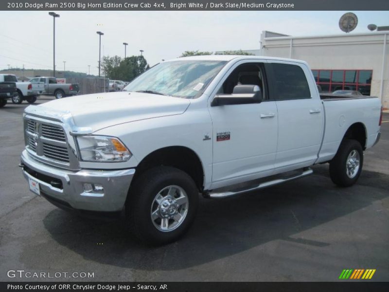 Bright White / Dark Slate/Medium Graystone 2010 Dodge Ram 2500 Big Horn Edition Crew Cab 4x4