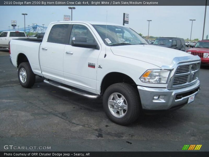 Bright White / Dark Slate/Medium Graystone 2010 Dodge Ram 2500 Big Horn Edition Crew Cab 4x4