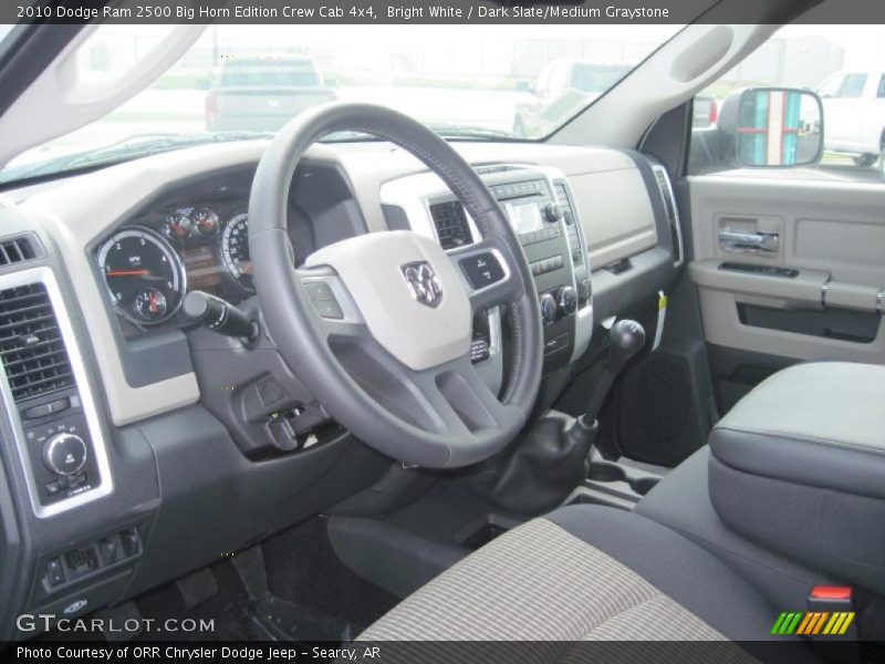 Bright White / Dark Slate/Medium Graystone 2010 Dodge Ram 2500 Big Horn Edition Crew Cab 4x4