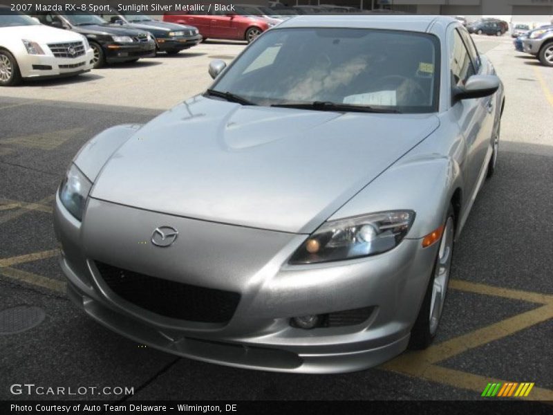 Sunlight Silver Metallic / Black 2007 Mazda RX-8 Sport