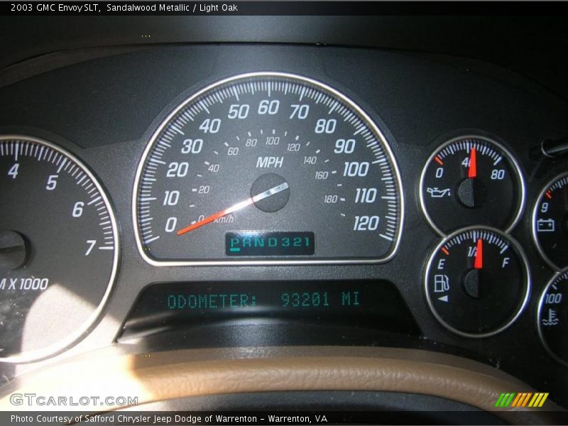 Sandalwood Metallic / Light Oak 2003 GMC Envoy SLT