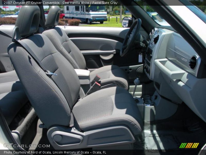 Cool Vanilla White / Pastel Slate Gray 2007 Chrysler PT Cruiser Convertible